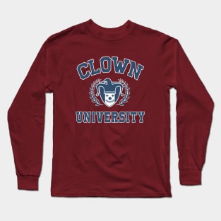 Clown university blue and white Long Sleeve T-Shirt